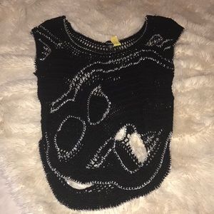 Bebe Chain Quilted Blouse